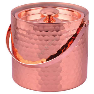 Cubo de hielo de metal de cobre de doble pared - Product Image 1