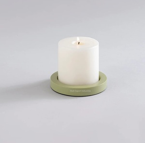 Bougeoir en métal dernier modèle pour la maison et la table de mariage Ensembles de bougeoirs décoratifs faits à la main finis verts - Product Image 5