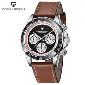 New PAGANI DESIGN 1676 New Men's Watches Quartz Wrist Watch Men <strong>Retro</strong> Sports Chronograph Japan VK63 Sapphire Glass <strong>Clock</strong> - Product Image 4