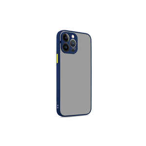 Coque en silicone bleu marine premium Netzy SAFA Hux pour iPhone 13 Pro, coque arrière protectrice en silicone souple, emballage de vente au détail, style Ins - Product Image 1
