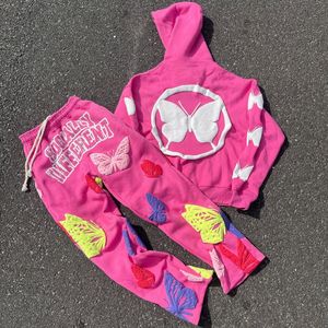 Custom Vintage Kids Tracksuit Set Father Sweat Suit <b>Hoodie</b> And Straight Leg Flared Sweatpants Track Suit <b>For</b> <b>Men</b> & Children - Product Image 4