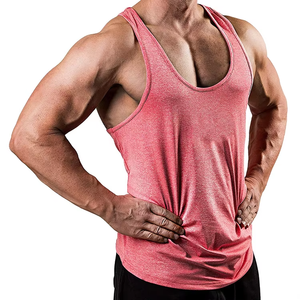 Chemises d'Entraînement Athlétique sans Manches pour Hommes Prix de Gros Polyester Musculation Stringer Débardeur Respirant Muscle - Product Image 3