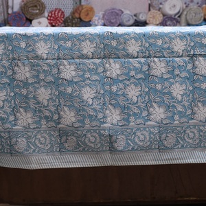Elegant Handmade Floral Hand Block Printed <b>Table</b> <b>Cloth</b> Organic Cotton Ideal for Weddings Daily Use Eco Friendly Home Decoration - Product Image 5