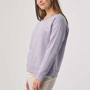 Vente en gros de sweatshirt pour femme avec logo personnalisé pull surdimensionné en coton et polyester vêtements confortables et décontractés à manches longues - Product Image 3