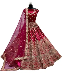 Прекрасное поступление, женская вышитая свадебная одежда lehenda, Холли для свадьбы и фестиваля от индийского экспортера