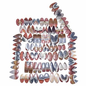 พลอยควอตซ์ทรงหลวมทำจากหินอัญมณีสังเคราะห์โพลีโครเมี่ยมธรรมชาติสำหรับทำเครื่องประดับอัญมณีหลากรูปร่างและขนาด - Product Image 2