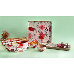 Cuenco de comida de madera de lujo, mesa de comedor de artículos de Hotel, forma redonda grande con trabajo Meena, Ideal para almacenamiento de alimentos, elegante y duradero - Product Image 3