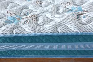 Colchón acolchado azul cielo con formas de corazón Suave felpa Comfort Sleep - Product Image 3