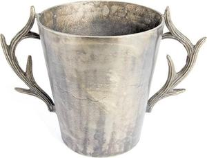 Nouvelle conception Antique solide argent cerf vin Champagne refroidisseur seau à glace tête de renne poignée latérale métal glace vin refroidisseur - Product Image 5