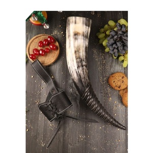 ขาตั้งเขาไวกิ้งขัดเงาทำมือคุณภาพดีที่สุด เป็นมิตรกับสิ่งแวดล้อม แบบดั้งเดิมของชาวนอร์ส สำหรับเทศกาลคริสต์มาส - Product Image 2