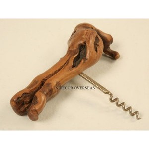 Venta al por mayor a granel de madera de alta calidad estándar hecho con mango de diseño elegante único con abrebotellas de plata de acero inoxidable - Product Image 4