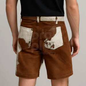 Comfortable Fashionable Solid Casual Eco-Friendly Cowhide Leather <b>Shorts</b> for Men Women Mid Breathable <b>Quick</b> <b>Dry</b> Durable Stylish - Product Image 2