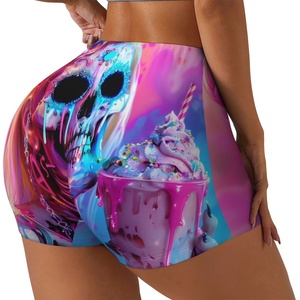 Shorts Deportivos de Yoga de Cintura Alta para Mujer, Estilo Vintage, Doble Capa, Secado Rápido, con Cierre, Casuales - Product Image 2