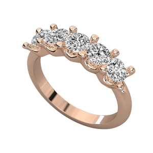 Anello a fascia da donna in oro 18 carati con diamante coltivato in laboratorio, <span class=keywords><strong>anelli</strong></span> con diamanti di alta qualità - Product Image 5