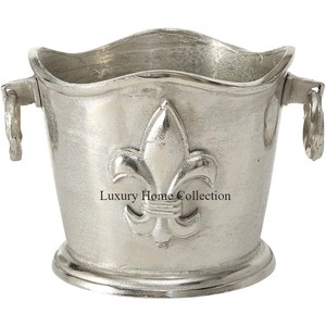 Fantaisie Double Paroi Seau À Glace Couleur Argent Martelé Conception Vaisselle Vin Stockage Gardien Et Organisation En Acier Inoxydable - Product Image 6