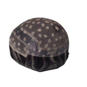 Perruque et toupet 100% cheveux humains, cheveux vierges chinois Remy, prothèse Taz Hair BD Lace Front Water Wave - Product Image 2