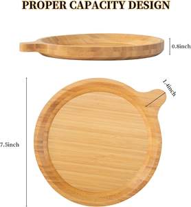 Platos de Madera Ecológicos de Lujo para Aperitivos, Postres y Frutas, Regalos Empresariales, Vajilla Fácil de Limpiar, Venta al por Mayor - Product Image 4