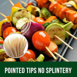 Brochettes de bambou de 10 pouces-parfaites pour le barbecue, les fruits et la restauration-Prix en gros - Product Image 5