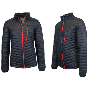 Vente de gros Veste matelassée en duvet avec capuche pour hommes Manteaux d'hiver pour les sports de plein air - Product Image 4