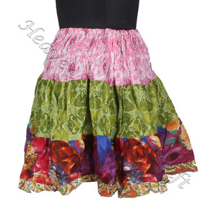 Gypsy indien Patchwork Mini Rara Hippy Boho Festival jupe Boho élégant MS098 Patch coton Mini Sexy jupe pour vêtements d'été - Product Image 3
