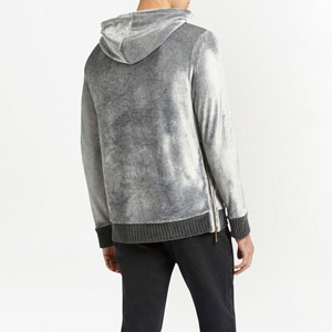 Nouveaux sweats à capuche en velours pour hommes cousus sur mesure, anti-rides, respirants, de haute qualité, sweats à capuche en velours pour hommes en vente en gros - Product Image 4