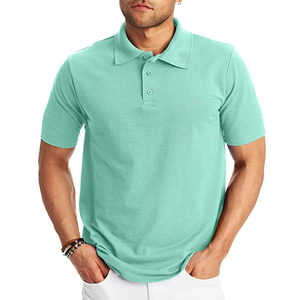 Polo homme personnalisé avec logo, 100% coton, manches courtes, anti-froissement, polo homme décontracté, uni, vente en gros et fournisseur - Product Image 5
