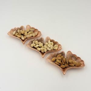 Bandeja de Servir Frutos Secos de Metal Ligero con Diseño Único, Económica, de Primera Calidad, Hecha a Mano, Clásica y Elegante con Forma de Hoja - Product Image 3