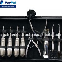Ensemble d'instruments chirurgicaux vétérinaires dentaires de luxe 14 pièces de haute qualité pour chevaux, poignée standard, en acier inoxydable 316L