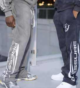 Venta al por mayor 100% algodón 400 GSM holgado polar sudaderas con capucha de gran tamaño Jogger chándal para hombres personalizado 2 piezas conjunto de chándal - Product Image 5