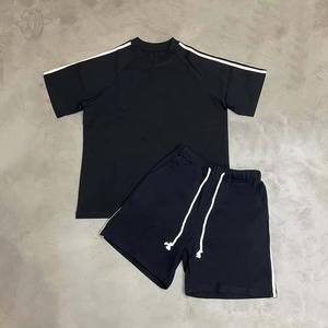 Ensemble d'été respirant pour hommes-Ensemble deux pièces tendance avec motif imprimé pour vêtements décontractés et d'extérieur - Product Image 4