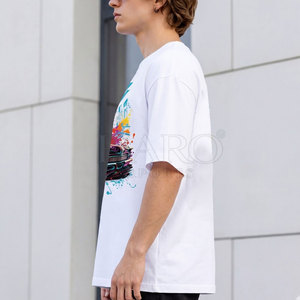 เสื้อยืด DTG สไตล์กราฟิกลำลองทันสมัย ผ้าฝ้ายพรีเมียม นุ่ม ระบายอากาศได้ดี สวมใส่สบายทุกวัน สำหรับผู้ชาย - Product Image 2