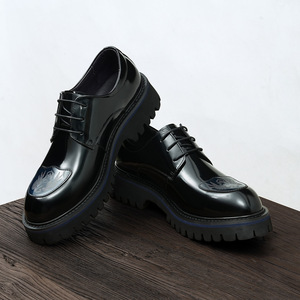 Chaussures en cuir avec talon renforcé et semelle antidérapante, chaussures formelles pour hommes, chaussures de travail pour hommes - Product Image 2