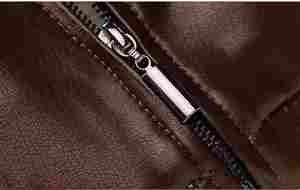 Nouvelle veste en cuir décontractée pour homme, automne-hiver, fermeture éclair, manches longues, col mandarin, imperméable, coupe-vent, respirante - Product Image 3