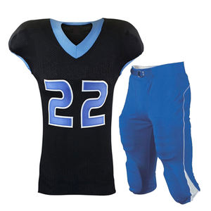 Uniformes de Fútbol Americano Personalizados de Talla Grande, de Alta Calidad, Transpirables, 100% Poliéster, Venta al Por Mayor, Mangas Cortas - Product Image 1