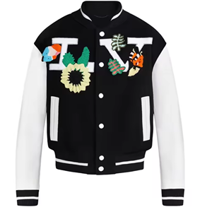 แจ็กเก็ตเบสบอลลายตัวอักษรมหาวิทยาลัยสำหรับผู้ชายแจ็คเก็ตเบสบอล2023ปากีสถานทำตามสั่งใหม่ - Product Image 1