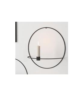 Bougeoir en métal Design Moderne Intérieur Chambre Décor Fer Métal Noir Cône pour pièce chaude - Product Image 4