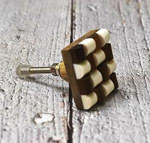 Three Tone <b>Gold</b> Designs Wood Resin Door Knobs Vintage Top selling Marble Knobs With Custom Color Shape Size Made In India Item - Product Image 2