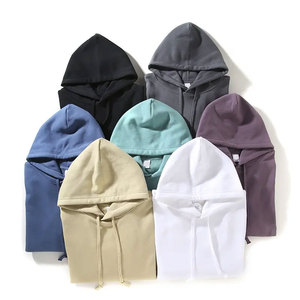 Sweat à capuche surdimensionné en coton lourd de qualité supérieure 500 GSM, épaules tombantes, tie-dye, badge à paillettes personnalisé - Product Image 1