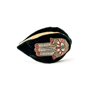 Bandeau perlé tendance au design artistique pour rehausser les coiffures et tenues décontractées ou habillées - Product Image 3