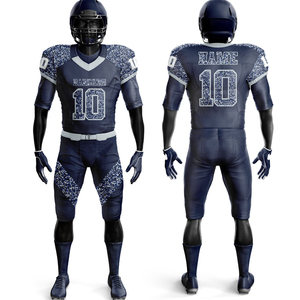 Suministro directo de fábrica Uniforme de fútbol americano personalizado para adultos Precio al por mayor Ropa deportiva de manga corta - Product Image 1