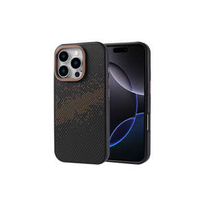 Étui de protection élégant en fibre de carbone compatible MagSafe Netzy SAFA Vave Series pour iPhone 14 Plus, en TPU souple premium - Product Image 1