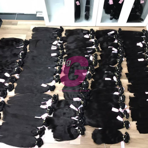 Cabello humano Natural liso de Vietnam, cabello virgen remy, cabello alineación con cutícula, venta al por mayor - Product Image 6