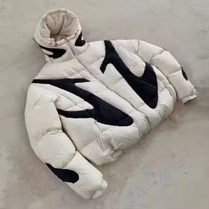 Chaqueta Cortavientos Acolchada de Alta Calidad, Fabricada a Medida, Gruesa, 100% Nailon, Antibacteriana, con Capucha, para Invierno y Actividades al Aire Libre - Product Image 3