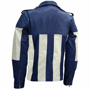 Veste en cuir véritable pour homme, veste de moto, veste de motard |   Fournisseur en gros de vêtements d'extérieur de mode haut de gamme |   Usine de fabrication sur mesure OEM ODM - Product Image 2