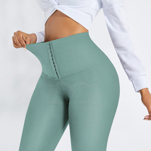 Pantalon de Yoga extensible de haute qualité pour femmes XL Legging d'entraînement de Fitness personnalisable taille élastique conception d'impression solide vente en ligne - Product Image 4