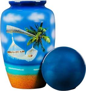 Venta al por mayor 100% Material de aluminio hecho La urna funeraria/cremación para adultos más vendida para compradores globales - Product Image 1