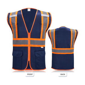 Chaleco Reflectante de Alta Visibilidad Personalizado 2024 con Múltiples Bolsillos, Chaleco de Seguridad Resistente para Hombres y Mujeres - Product Image 1