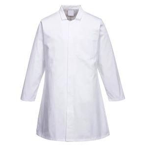 Haute qualité unisexe Poly coton blanc manteaux de laboratoire emballage personnalisé infirmière médecin uniformes à la mode blouse de laboratoire pour une utilisation à l'hôpital - Product Image 3