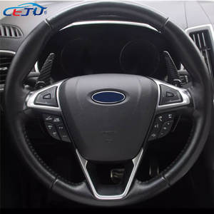 Kits de Interior de coche con aspecto de carbono ABS, extensión de cubierta de paletas de cambio de marchas para <span class=keywords><strong>Ford</strong></span> <span class=keywords><strong>Mondeo</strong></span> Fusion Taurus Edge 2014-2021 - Product Image 3