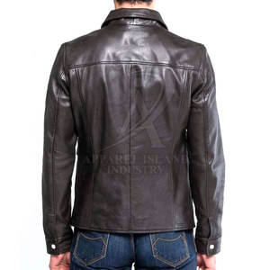 Chaqueta de Cuero para Hombre, Transpirable, Ecológica, de Secado Rápido, Cálida para Invierno, Cuello Alto, Estilo Casual, Alta Calidad, Precio Razonable - Product Image 2